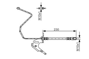Jarruletku, Taka-akseli, oikea, OPEL,VAUXHALL, 13 116 134, 13 334 948, 13116134, 13334948, 5 62 179