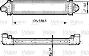 Välijäähdytin, FORD,LAND ROVER,VOLVO, 1433631, 1541599, 1594852, 1674066, 31280014, 31338473, 6G919L440CD, LR020401, LR031466