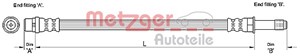 Jarruletku, Taakse, oikea, Taakse, vasen, Jarrusatulassa, MERCEDES-BENZ,VW, 2E0 611 707B, 906 428 03 35, 9064280335, A 906 428 03 35, A9