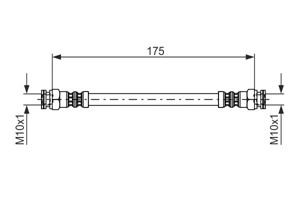 Jarruletku, Taka-akseli, Sisempi, PEUGEOT,SKODA,VW, 4806 A2, 6U0 611 707, 6U0 611 775 A, 6U0 611 775 B, 6U0 611 775
