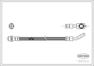 Jarruletku, Taka-akseli, Pyörän puoli, AUDI A4 B5, A4 B5 Avant, A4 B6 Avant, A4 B6 Cabriolet, 8D0611775F, 8D0611775G, 8D0611775J