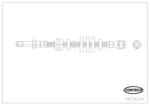 Jarruletku, Etuakseli, AUDI A4 B8, A4 B8 Avant, 8K0611707E