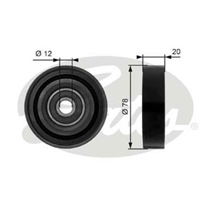 Kiristysrulla, moniurahihna, HYUNDAI,KIA, 231292D520, 23129-2D530, 9783422000, 9783422100, 9783429000, 9783429010, 978342D520