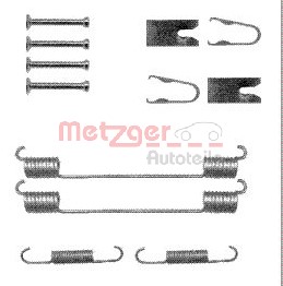 Tarvikesarja, jarrukengät, Takana, FIAT GRANDE PUNTO, LINEA, OPEL CORSA D
