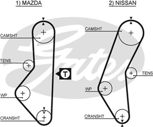 Hammashihna, MAZDA,NISSAN, 13028-11M00, 13028-11M10, 13028-61A00, E80112205, F801-12-205, F802-12-205