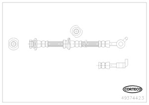 Jarruletku, Taka-akseli, vasen, NISSAN X-TRAIL, 462108H515, 462108H51B