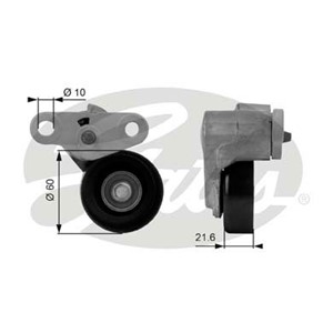 Kiristysrulla, moniurahihna, CADILLAC,CHEVROLET,GMC,HUMMER,ISUZU, 12562065, 12565372, 12580196
