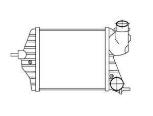 Välijäähdytin, FIAT IDEA, IDEA Van, LANCIA MUSA, 057 121 011 E SK, 057 121 011 E, 079 121 011 F, 079 121 011 H, 079 121 014 D, 46831804,
