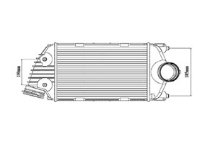 Välijäähdytin, Oikea, PORSCHE 911, 911 Cabriolet, 1180N8, 99711064070, A628 320 10 89