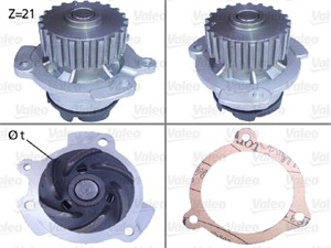Vesipumppu, LADA KALINA Halvkombi, KALINA Kombi, KALINA Kombi II, KALINA Sedan, SAMARA, SAMARA Sedan, 21081307010, 2108-1307010