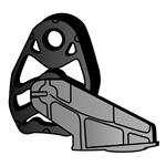 Kumisuikale, pakoputkisto, AUDI A4 Allroad B8, A4 B8, A4 B8 Avant, A5, A5 Cabriolet, A5 Sportback, A6 C7, A6 C7 Avant, Q5, 8K0253144D