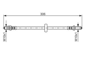 Jarruletku, Takana, Vasen, FORD, 1613351, 1648811, 6107582, 6129003, 81AB 2282 GA, 87AB 2282 AA