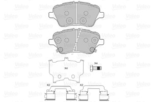 Jarrupalasarja, levyjarru, Etuakseli, FORD, 1785193, 1848532, 1860476