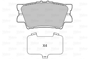 Jarrupalasarja, levyjarru, Taka-akseli, LEXUS ES, TOYOTA AURION, AVALON Sedan, CAMRY Sedan, MATRIX, RAV 4 III, RAV 4 IV, 04466-06070, 04