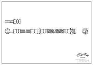 Jarruletku, Etuakseli, Molemminpuolin, MITSUBISHI CARISMA, CARISMA Sedan, SPACE STAR Minibus, minivan, VOLVO S40 I, V40 Kombi, 30862414