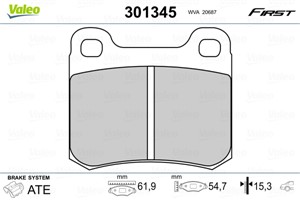 Jarrupalasarja, levyjarru, Taka-akseli, MERCEDES-BENZ, 0004209820, 4209820, A0004209820