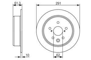 Jarrulevy, Taka-akseli, LEXUS IS II, IS III, TOYOTA CROWN, MARK X I, 42431 30280, 424310P010, 4243130280, 4243130300