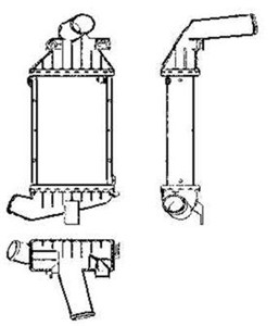 Välijäähdytin, OPEL ASTRA G Halvkombi, ASTRA G Kombi, ASTRA G Sedan, ASTRA G Skåp / kombi, VAUXHALL ASTRA Mk IV, 1300405, 17048-SMG-E00,