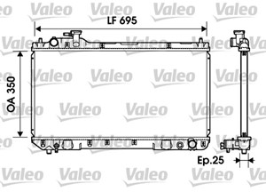 Jäähdytin, moottorinjäähdytys, TOYOTA RAV 4 I, RAV 4 Cabrio I, 164007A490, 16400-7A490