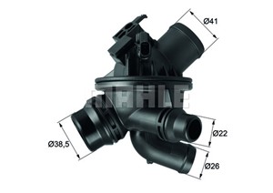 Termostaatti, jäähdytysneste, BMW 5 [F10], 5 Touring [F11], 7 [F01, F02, F03, F04], 1153 7 580 627, 11538671517, 7580627, 8671517