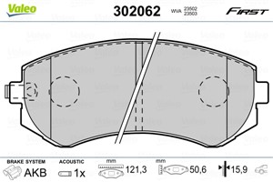 Jarrupalasarja, levyjarru, Etuakseli, Taka-akseli, NISSAN ALMERA I, ALMERA Hatchback I, PATROL GR Wagon V, 410602N290, 41060-2N290, 4106