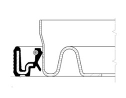 Akselitiiviste, kampiakseli, Vaihteiston puoli, FORD,MAZDA, 1220978, 1M5G6A321A5A, YF0911399, YF0911399A