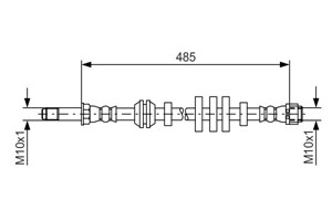 Jarruletku, Etuakseli, AUDI Q5, Q5 Van, 8R0 611 707 A, 8R0 611 707 B