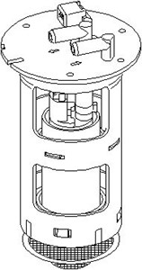 Polttoainepumppu, Polttoainesäiliössä, CITROËN AX, PEUGEOT 205 II, 1455 08