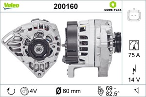 Laturi, RENAULT CLIO II, CLIO Skåp/halvkombi II, KANGOO, KANGOO Express, TWINGO I, TWINGO Skåp/halvkombi I, 7700427880, 7700433069, 7701