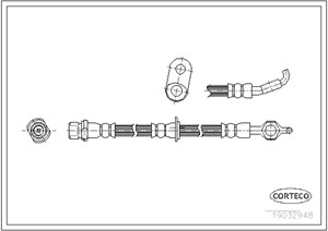 Jarruletku, Etuakseli, oikea, Oikea, TOYOTA COROLLA, COROLLA Compact, COROLLA Kombi, COROLLA Liftback, 9008094068, 9094702911