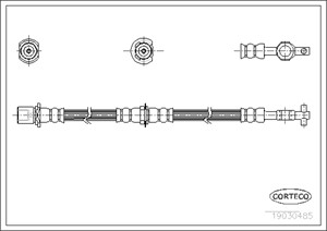 Jarruletku, Etuakseli, TOYOTA CARINA Kombi V, CARINA Sedan V, COROLLA, COROLLA Compact, COROLLA Liftback, COROLLA Station Wagon, 9094702