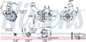 Turboahdin, NISSAN,OPEL,RENAULT,VAUXHALL, 1441100QAC, 4404326, 4506118, 7701473023, 7701473756, 7711134676, 7711134972, 7711134974, 8200