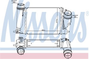 Välijäähdytin, NISSAN,RENAULT, 144614EB0A, 144614EB1A, 144614EB1B