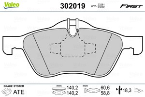 Jarrupalasarja, levyjarru, Etuakseli, MINI MINI, MINI Cabriolet, 34 11 1 503 076, 34 11 6 761 287, 34 11 6 765 446, 34 11 6 770 332, 341