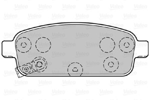 Jarrupalasarja, levyjarru, Taka-akseli, CHEVROLET,NISSAN,OPEL,VAUXHALL, 13300867, 13319293, 13319294, 13404405, 13411380, 13411383, 1341